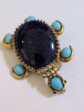 Pauline Rader Vintage Turtle Brooch